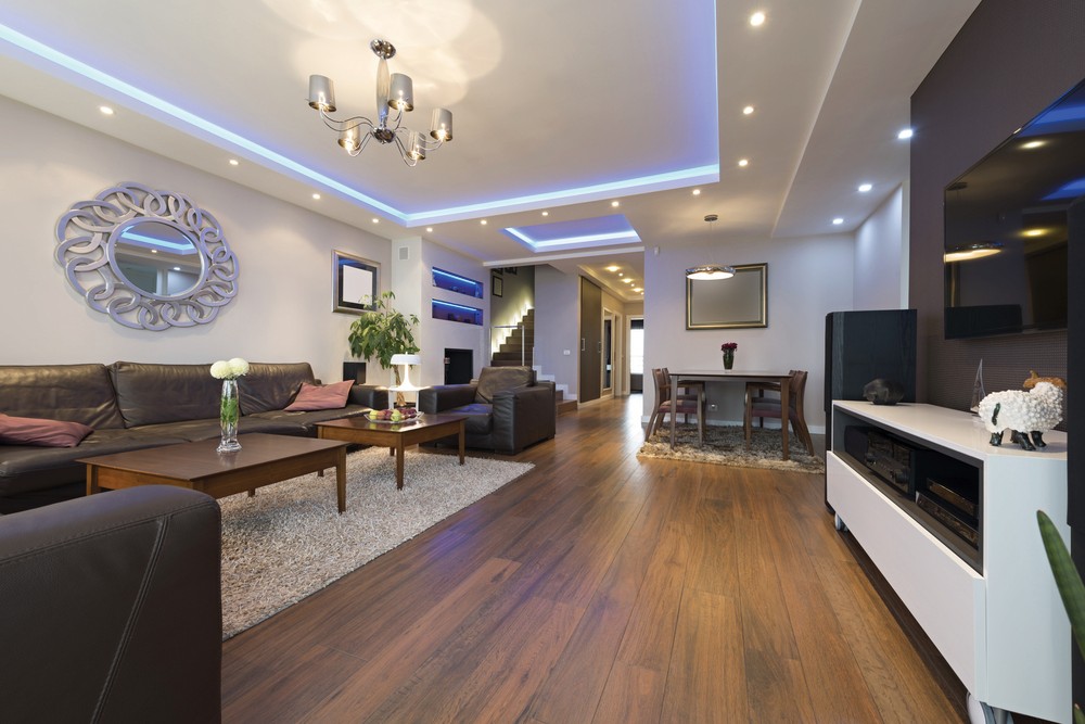 home interior lounge lighting
